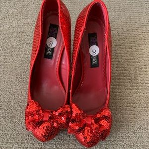 Red Sparkly Heels